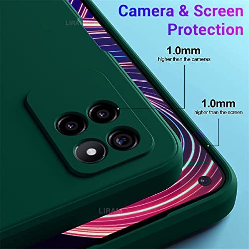LIRAMARK Silicone Soft Back Cover Case for Realme Narzo 50 / Realme 8i (Green) - Image 2