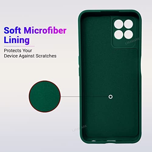 LIRAMARK Silicone Soft Back Cover Case for Realme Narzo 50 / Realme 8i (Green) - Image 4