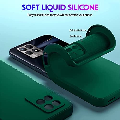 LIRAMARK Silicone Soft Back Cover Case for Realme Narzo 50 / Realme 8i (Green) - Image 5