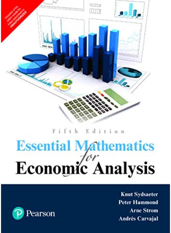 Essential Mathematics For Economic Analysic-India