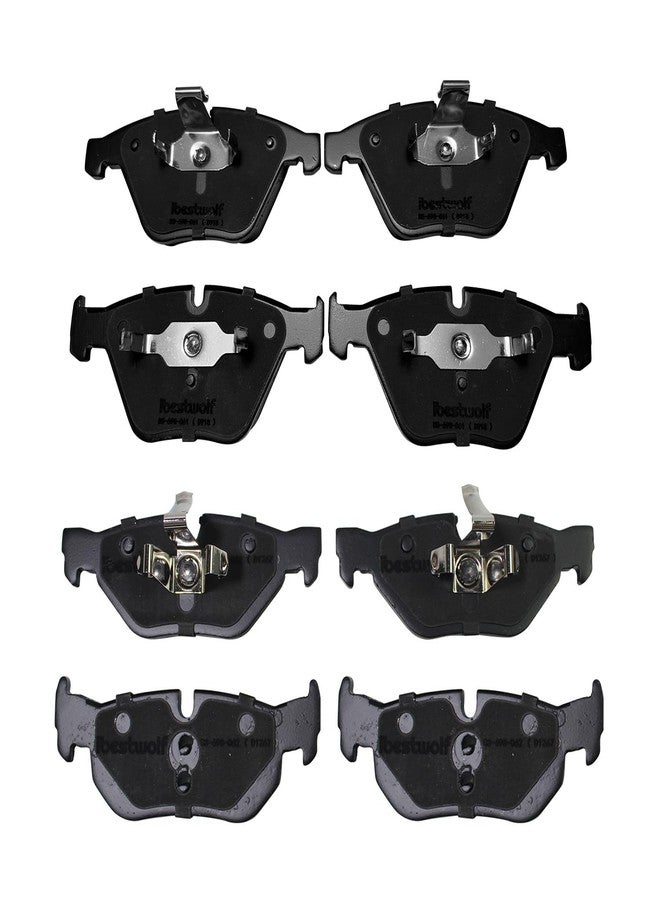 IBESTWOLF Front and Rear Ceramic Brake Pads for 2007-2013 BMW 328i 2007-2008 328xi for 2009-2013 328i xDrive for 2013-2015 BMW X1, Disc Brake Pad Replacement P-918 P-1267 - Image 1