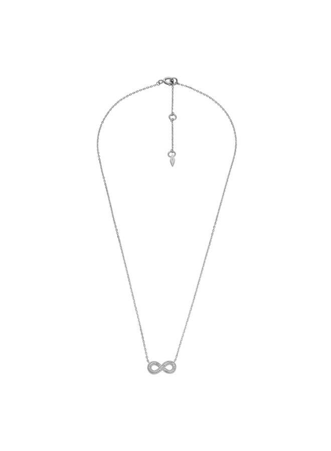 فوسيل قلادة فضة استرليني بتصميم لا نهائي - Image 1