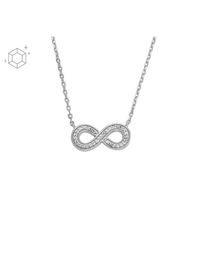 فوسيل قلادة فضة استرليني بتصميم لا نهائي - Image 2