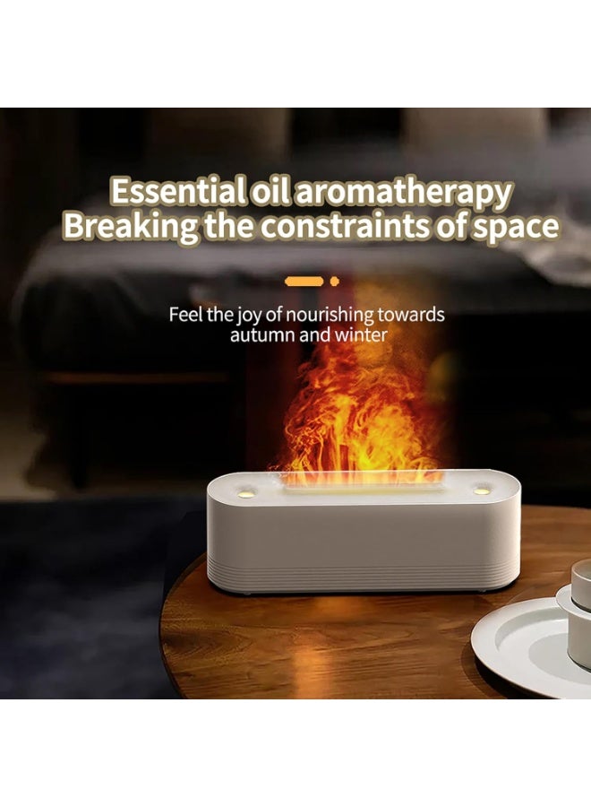 PIWINE Essential Oil Diffuser,320ml Flame Light Aromatherapy Machine, Aromatherapy Machine Humidifier With Colorful Ambient Light, Flame Air Humidifier for Bedroom, Home, Office, Yoga, Gym  - Image 3