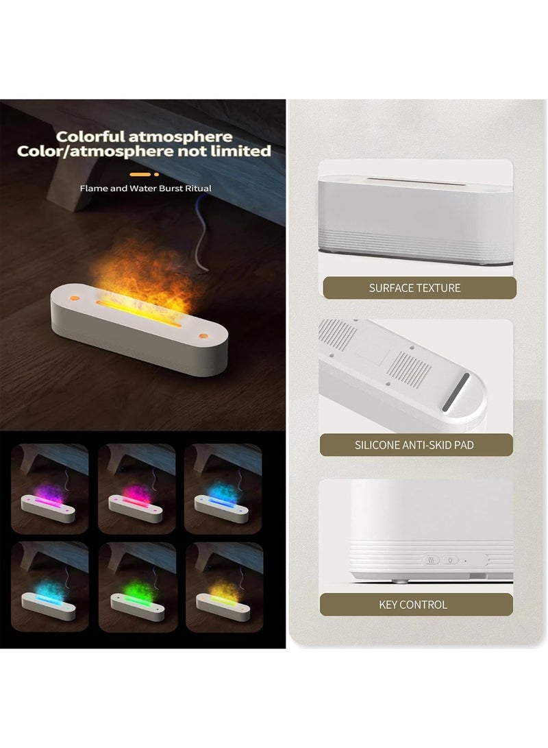 PIWINE Essential Oil Diffuser,320ml Flame Light Aromatherapy Machine, Aromatherapy Machine Humidifier With Colorful Ambient Light, Flame Air Humidifier for Bedroom, Home, Office, Yoga, Gym  - Image 2
