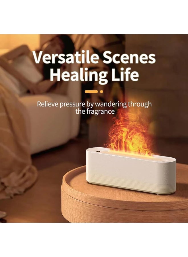 PIWINE Essential Oil Diffuser,320ml Flame Light Aromatherapy Machine, Aromatherapy Machine Humidifier With Colorful Ambient Light, Flame Air Humidifier for Bedroom, Home, Office, Yoga, Gym  - Image 4