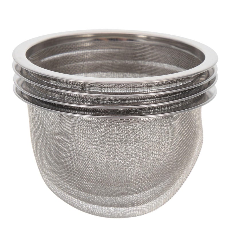HOMSFOU 4pcs Teapot Strainer Mesh Tea Infuser Loose Leaf Strainer Loose Leaf Tea Infuser Mesh Filter Stainless Steel Strainers Pot Replacement Teapot Strainers - Image 1