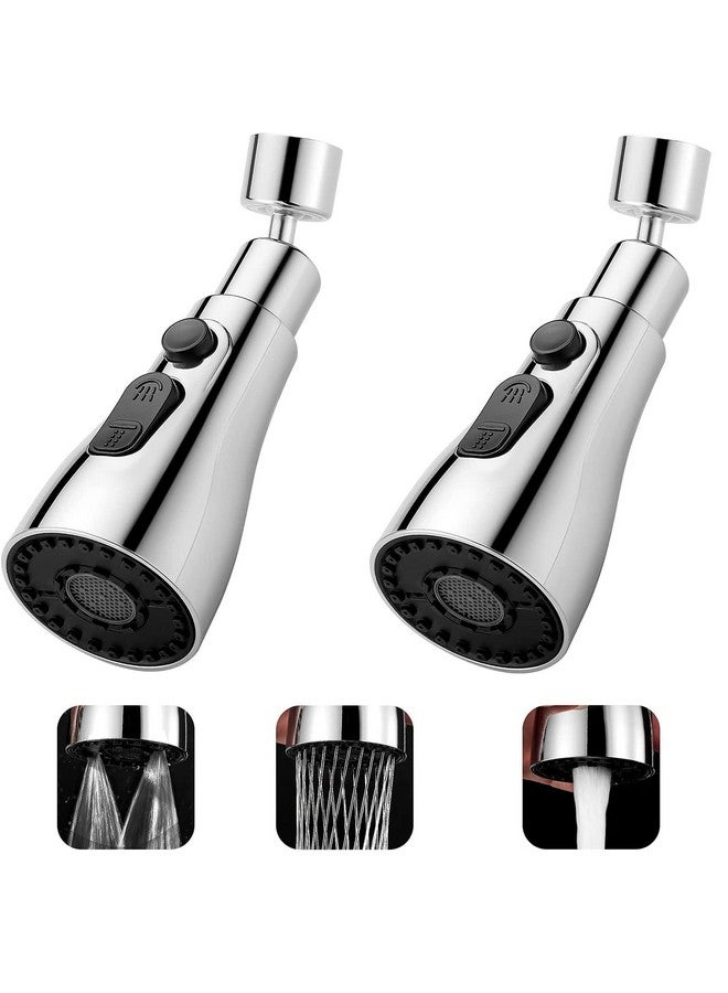 JAGGER جاغر JAG19 موسع صنبور لمغسلة المطبخ - واسع | توفير مياه يصل إلى 70% | دوران 360 درجة | فوهة موفرة للمياه، فلتر 4 أوضاع مع 3 أوضاع لتدفق المياه [عبوة كومبو من - 2] (3 أوضاع مع فلتر) - Image 1