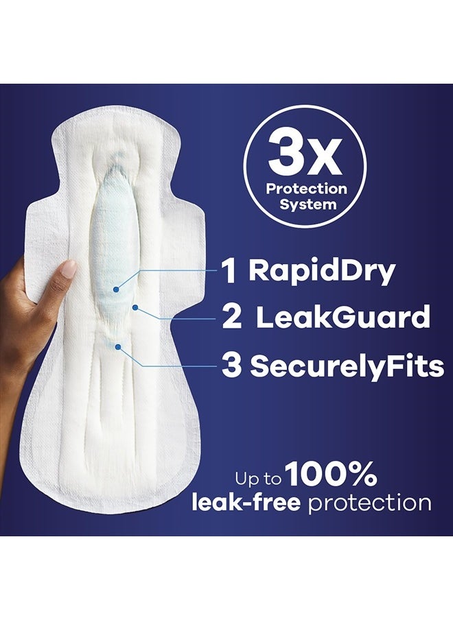Maxi Overnight Pads with Wings, Size 5, Extra Heavy Overnight, Unscented, 72 Count