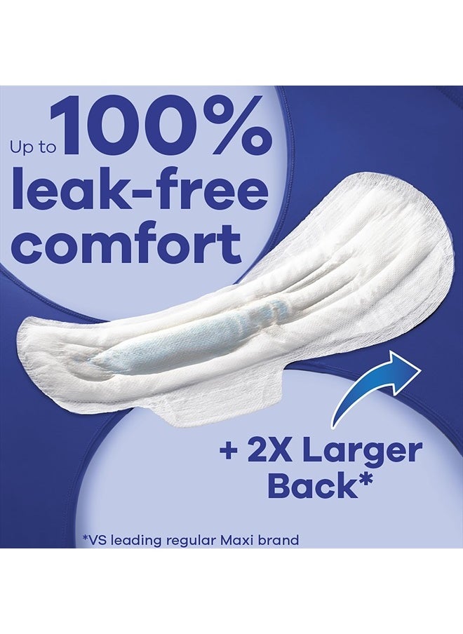 Maxi Overnight Pads with Wings, Size 5, Extra Heavy Overnight, Unscented, 72 Count