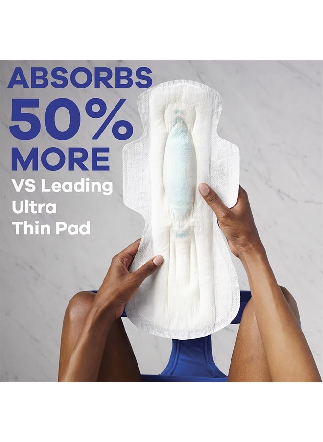 Maxi Overnight Pads with Wings, Size 5, Extra Heavy Overnight, Unscented, 72 Count