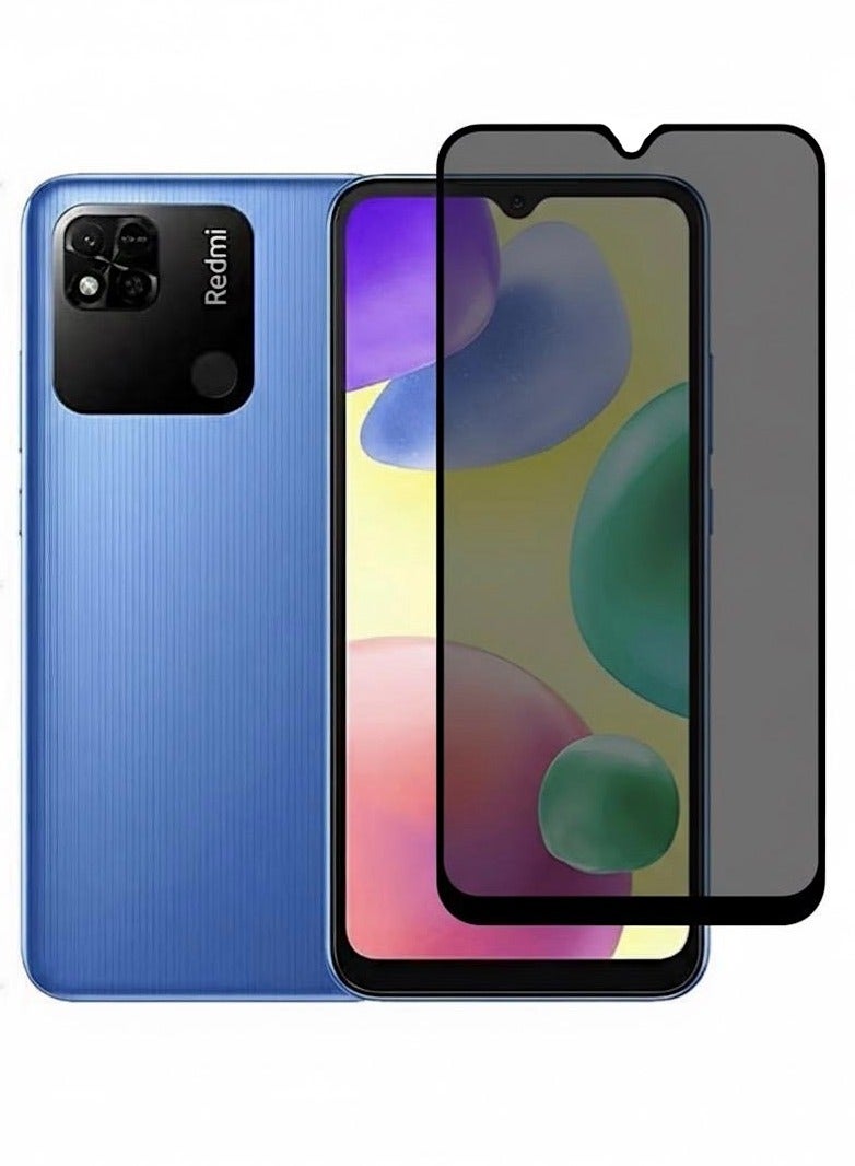 أوريجنال واقي شاشة الخصوصية لهاتف Xiaomi Redmi 10C - زجاج مقسّى مضاد للكهرباء الساكنة مع خصوصية ESD، صلابة 9H، مضاد للتجسس، مقاوم للغبار، لمسة فائقة النعومة - Image 1
