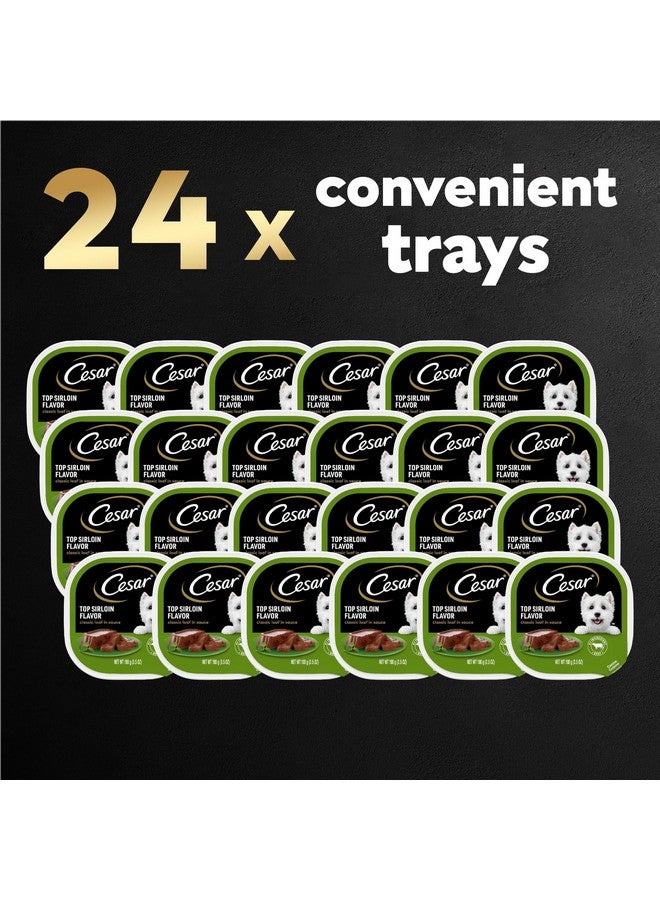 Cesar Wet Dog Food Classic Loaf in Sauce Top Sirloin Flavor, 3.5 oz. Easy Peel Trays (24 Count, Pack of 1) - Image 2