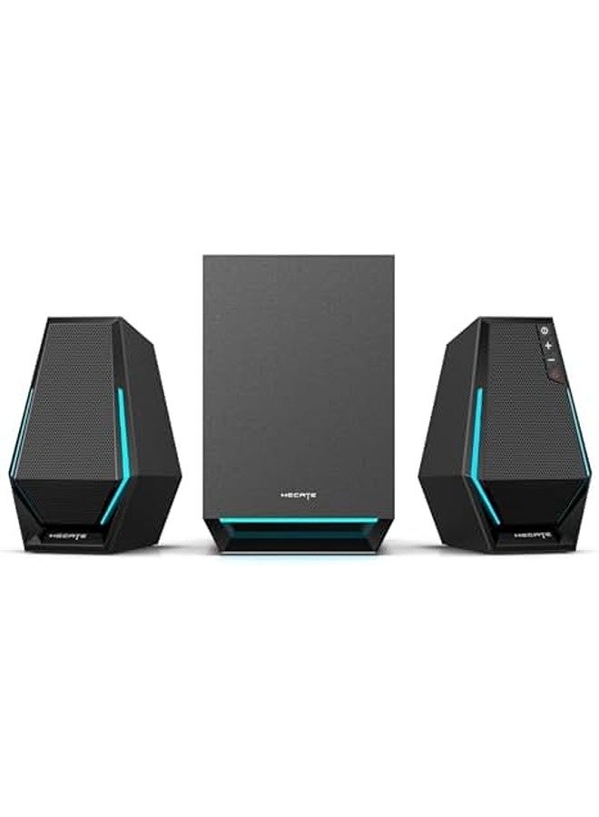 اديفير سماعات كمبيوتر G1500 MAX 2.1 – نظام صوت للألعاب بإضاءة RGB، قدرة ‎45‎ واط، صوت جهير قوي، بلوتوث ‎5.3‎، منفذ USB وAUX، صوت محيطي للحاسوب واللابتوب - Image 1