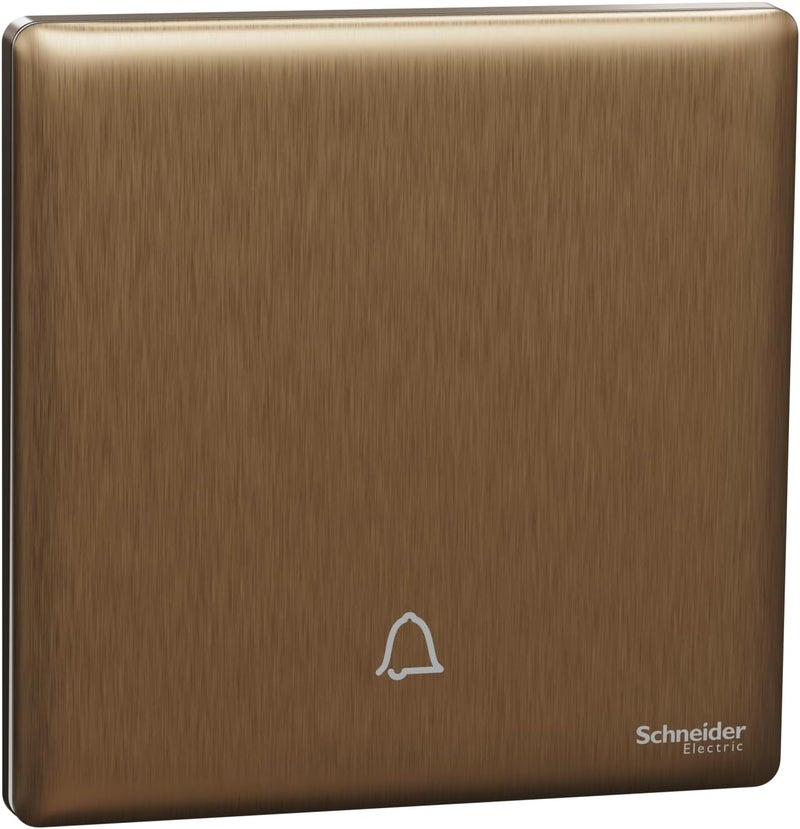 Schneider Electric Unica X Bell Press Switch - Dark Bronze - Image 1