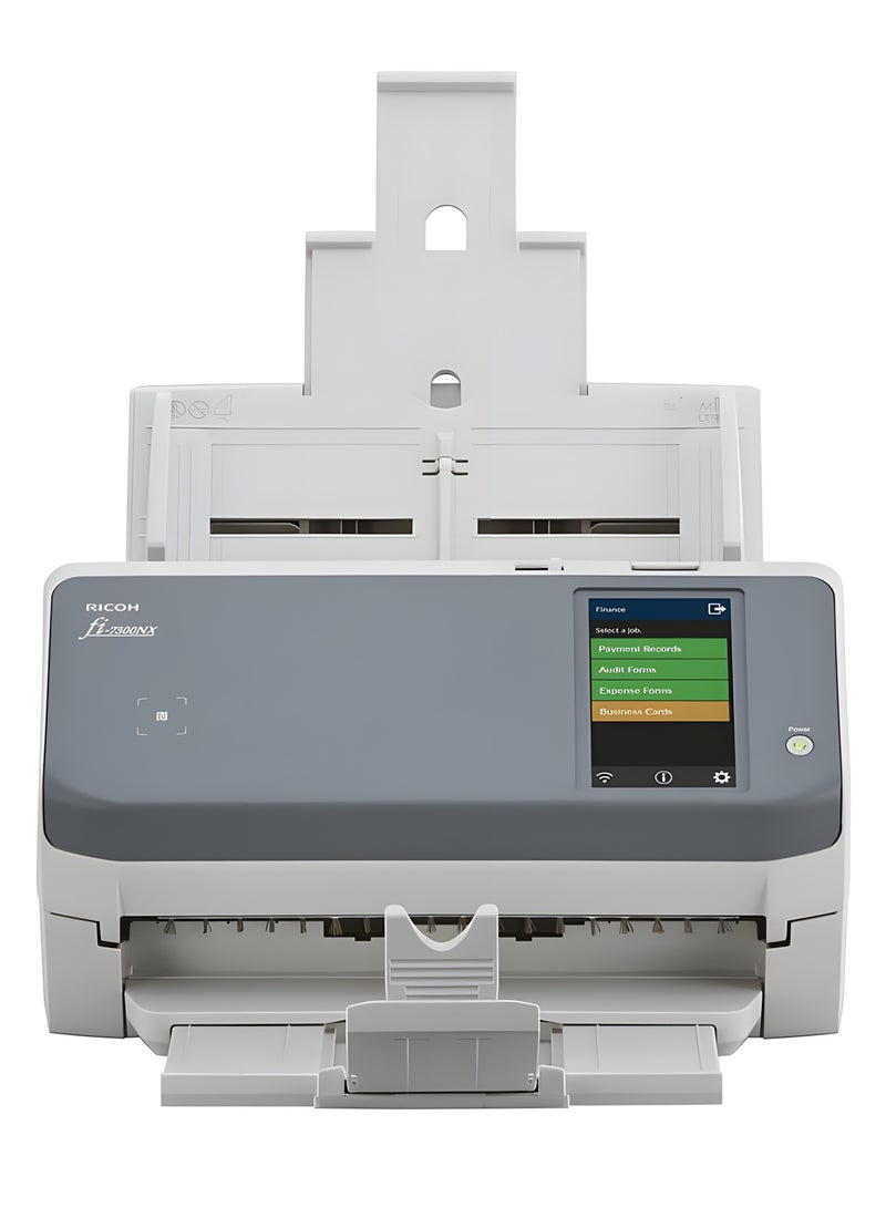 ريكو ماسح ضوئي شبكي ولاسلكي فوجيتسو FI-7300NX للمكاتب والشركات – شاشة لمس ملونة 4.3 بوصة، سرعة مسح 60 صفحة/دقيقة، دعم Wi-Fi ،Ethernet ،NFC - Image 3