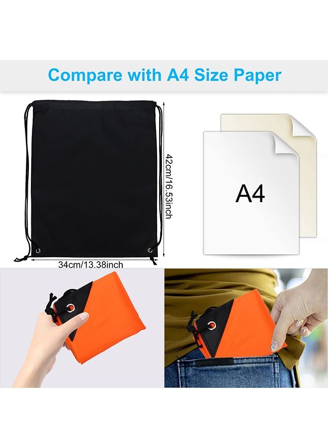 Drawstring Backpack Gym Bags 6 PCS Draw String Nylon String Backpack Sports Bags for Party Gym Sport Trip - Image 4