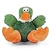 goDog Checkers Sitting Duck Squeaky Plush Dog Toy Chew Guard Technology Green Large - Image 3