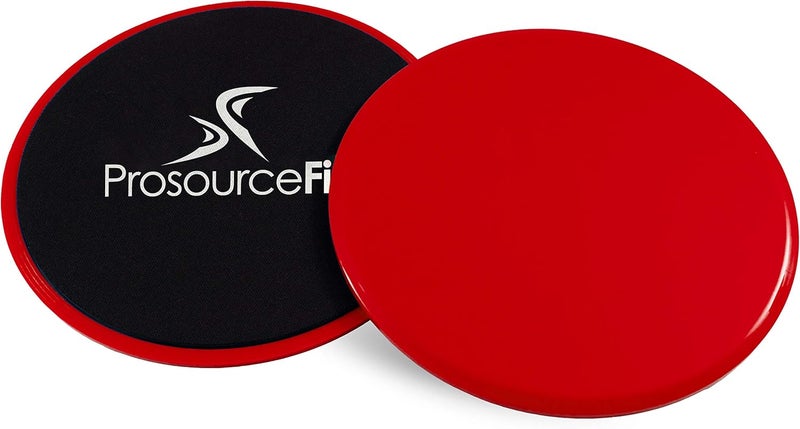 ProsourceFit Core Sliding Exercise Discs, Dual-Sided Sliders for Use on Any Surface at Home or Gym for Full-Body Workouts, Set of 2 - Image 1