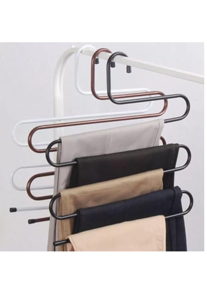 Stainless steel spiral clothes and pants hanger (3 pieces) - Image 4