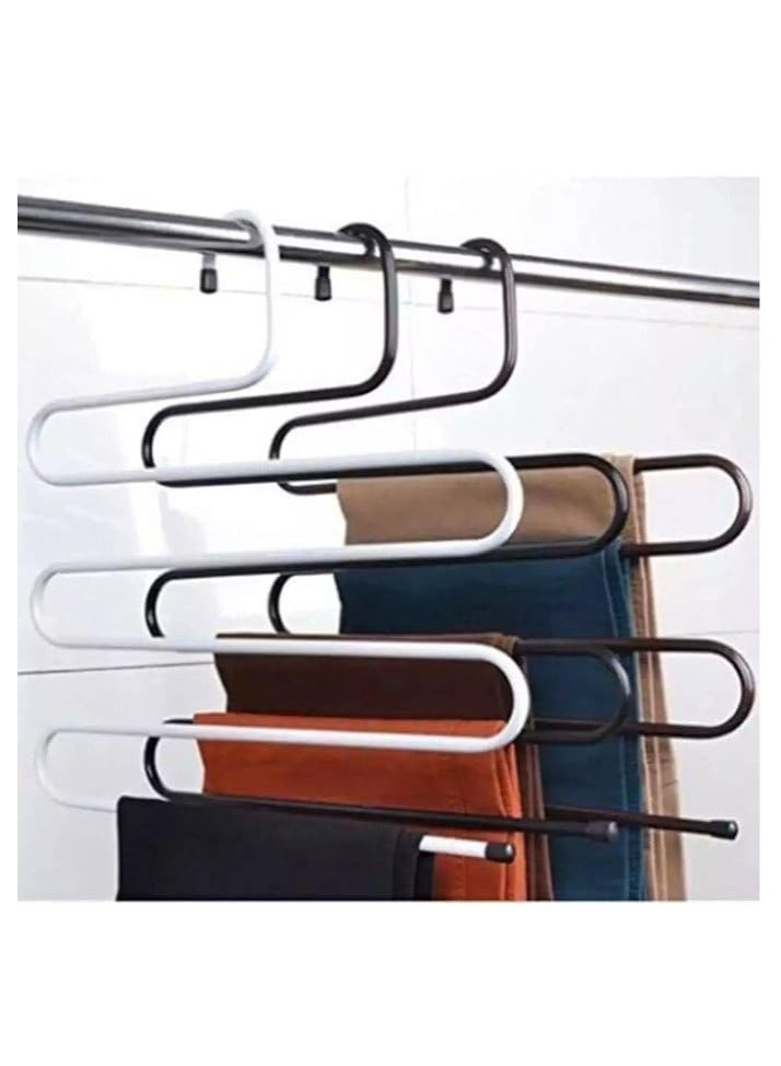 Stainless steel spiral clothes and pants hanger (3 pieces) - Image 1