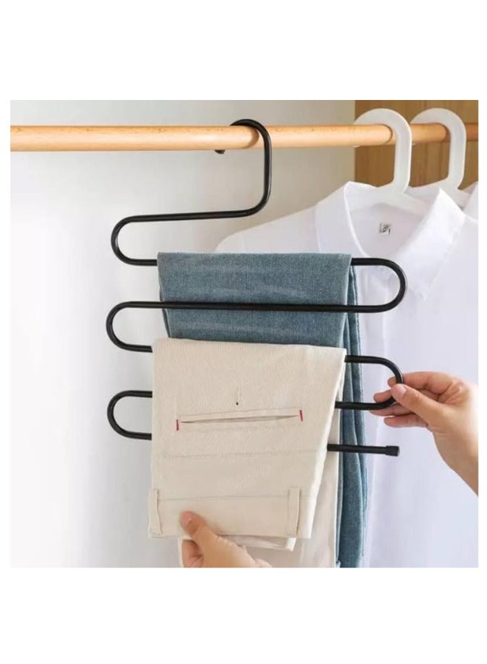 Stainless steel spiral clothes and pants hanger (3 pieces) - Image 3