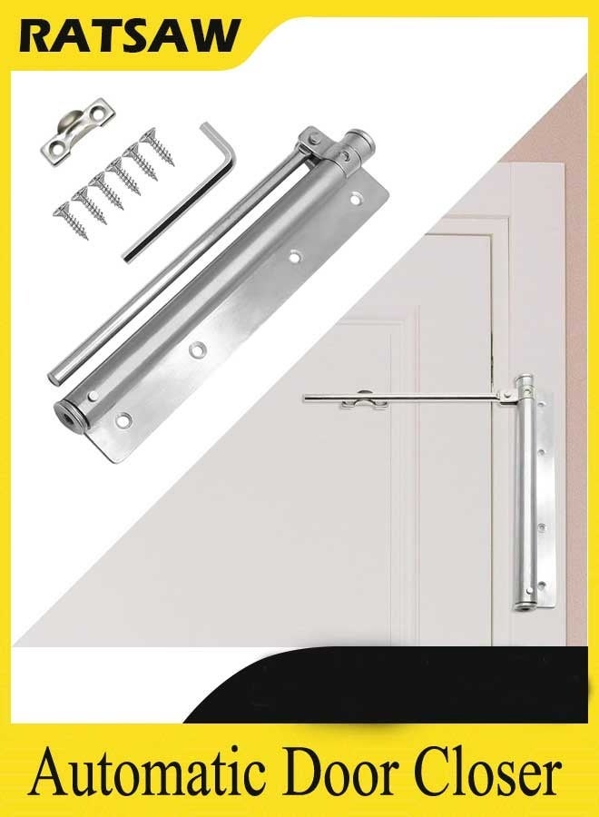 Screen Door Closer, Heavy Duty Automatic Door Closer, Safety Spring Door Closer for Storm Door, Steel Door Closer with Adjustable Closing Speed, Smooth and Quiet Door Closer for Hinge Door - Image 1