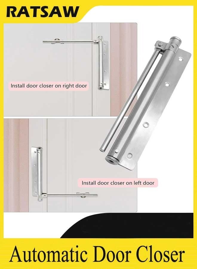 Screen Door Closer, Heavy Duty Automatic Door Closer, Safety Spring Door Closer for Storm Door, Steel Door Closer with Adjustable Closing Speed, Smooth and Quiet Door Closer for Hinge Door - Image 3