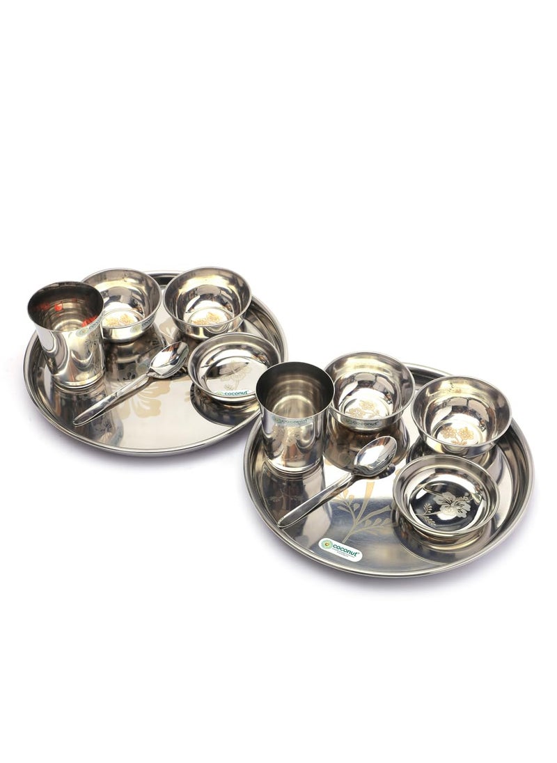 Coconut Coconut Stainless Steel Family Lunch Set/Dinner Set - 12pc Set  - Image 4