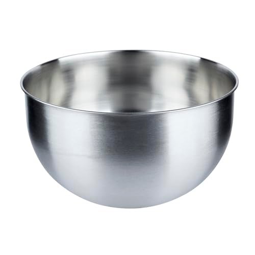 Gluman Stainless Steel Mixing Bowls for Kitchen | Mixing Bowl for Cake Batter | Kitchen and Baking Accessories Items | Set of 3 Pieces (4500ml, 2500ml, 1500ml) - Silver (Set of 3 Mixing Bowls) - Image 5