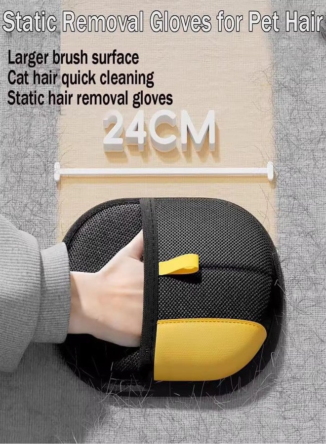 AALFA Pet Hair Removal Gloves for Cats & Dogs, Thickened Double-Sided Grooming Mitts, Reusable Hair Remover Gloves for Furniture, Carpet, Clothing, and Car Interiors (2pcs) - Image 3