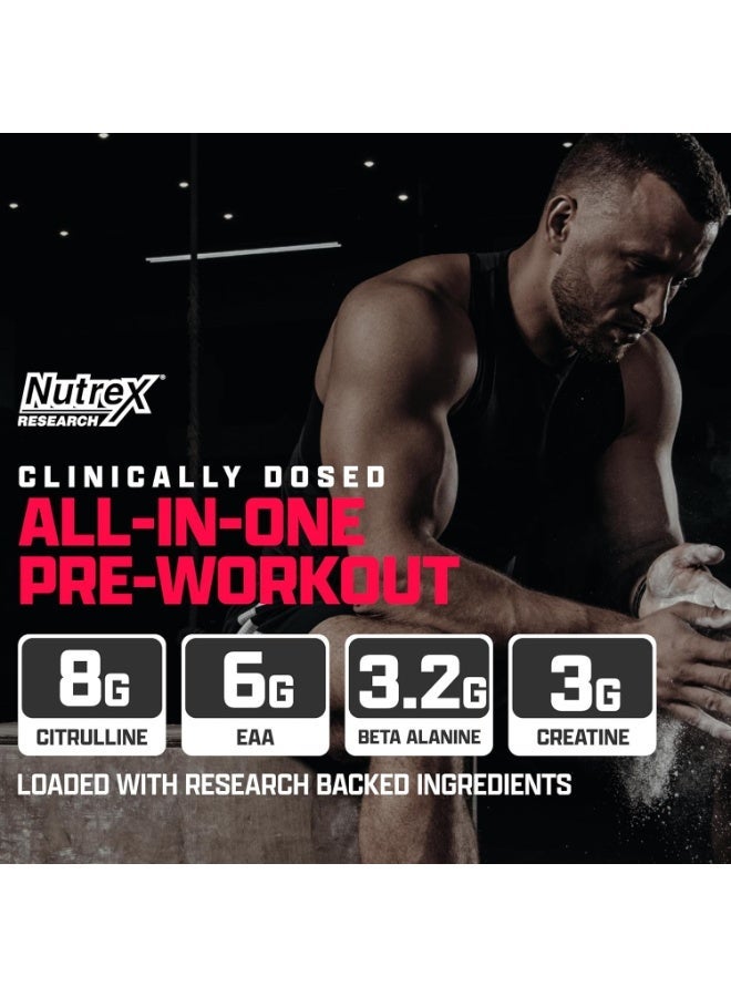 Nutrex Research Outlift Clinical Pre-Workout Powder With L-Citrulline, Creatine Monohydrate, Beta-Alanine, Essential Amino Acids and Natural Caffeine, Fruit Punch, 22 Servings - Image 5