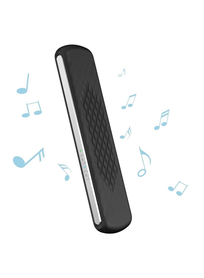 وسادة مكبر صوت ستيريو صغير محمول يعمل بالتوصيل العظمي وبلوتوث للنوم، وسادة مكبر صوت ستيريو محمول يعمل بالتوصيل العظمي وبلوتوث للنوم، جهاز ضوضاء بيضاء للنوم العميق لمن ينامون على جانبهم (أسود) - Image 1