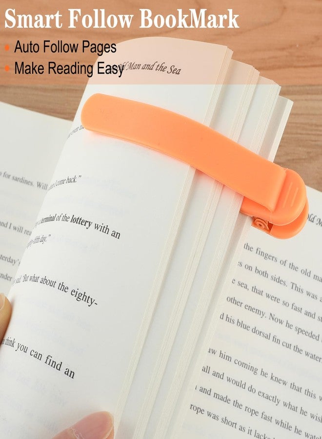 Andibro 3Pcs Smart Silicone Bookmarks, Book Marks for Reading Women Bookmark Clip Book Reading Lovers Book Accessories for Men Women(Green+Pink+Orange), 575940_2_SCz2pdcmU - Image 2