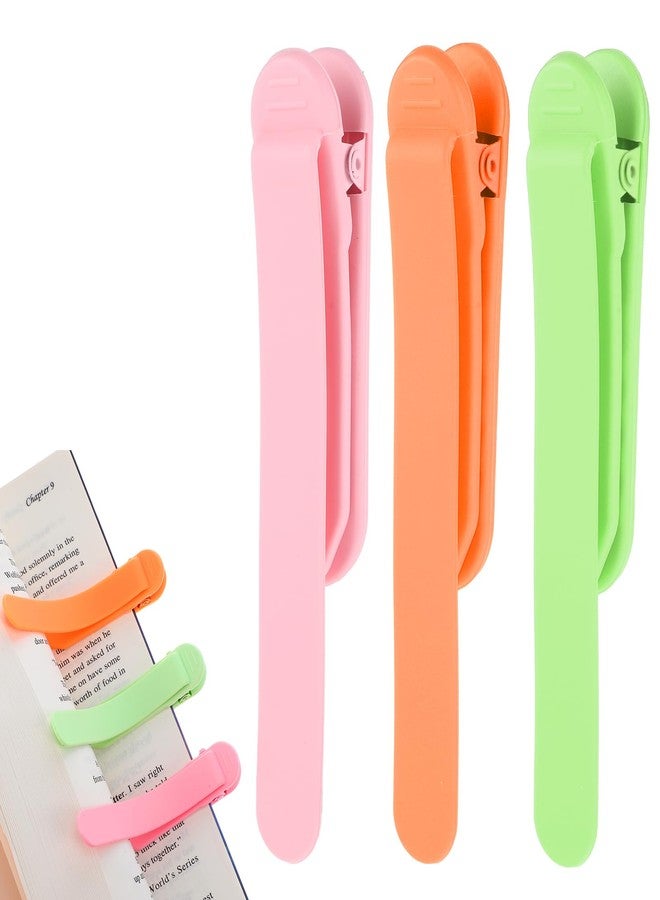 Andibro 3Pcs Smart Silicone Bookmarks, Book Marks for Reading Women Bookmark Clip Book Reading Lovers Book Accessories for Men Women(Green+Pink+Orange), 575940_2_SCz2pdcmU - Image 1