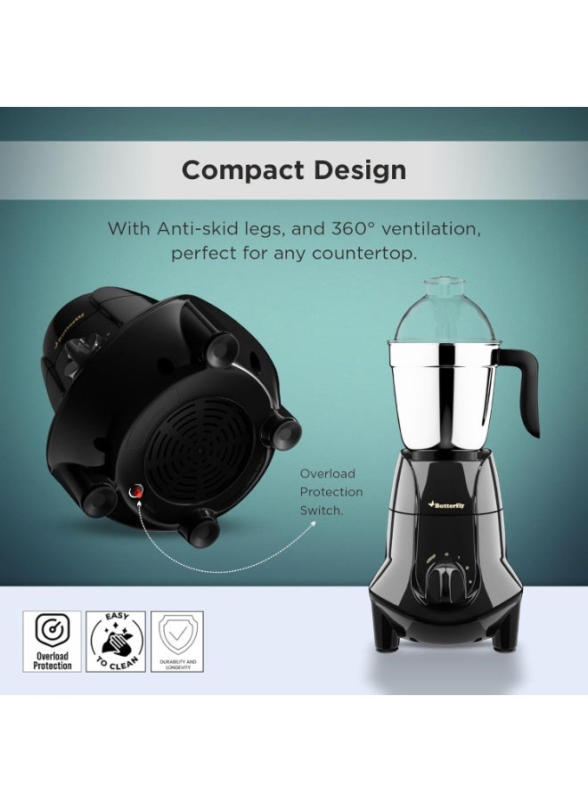 باترفلاي Butterfly Jet Elite 750-Watt Mixer Grinder with 3 Jars (Grey) - Image 3