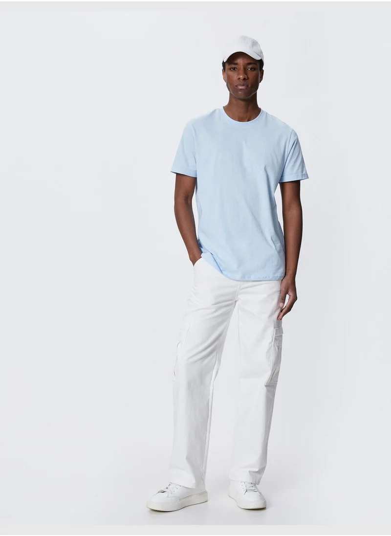 كوتون Basic T-Shirt Crew Neck Short Sleeve