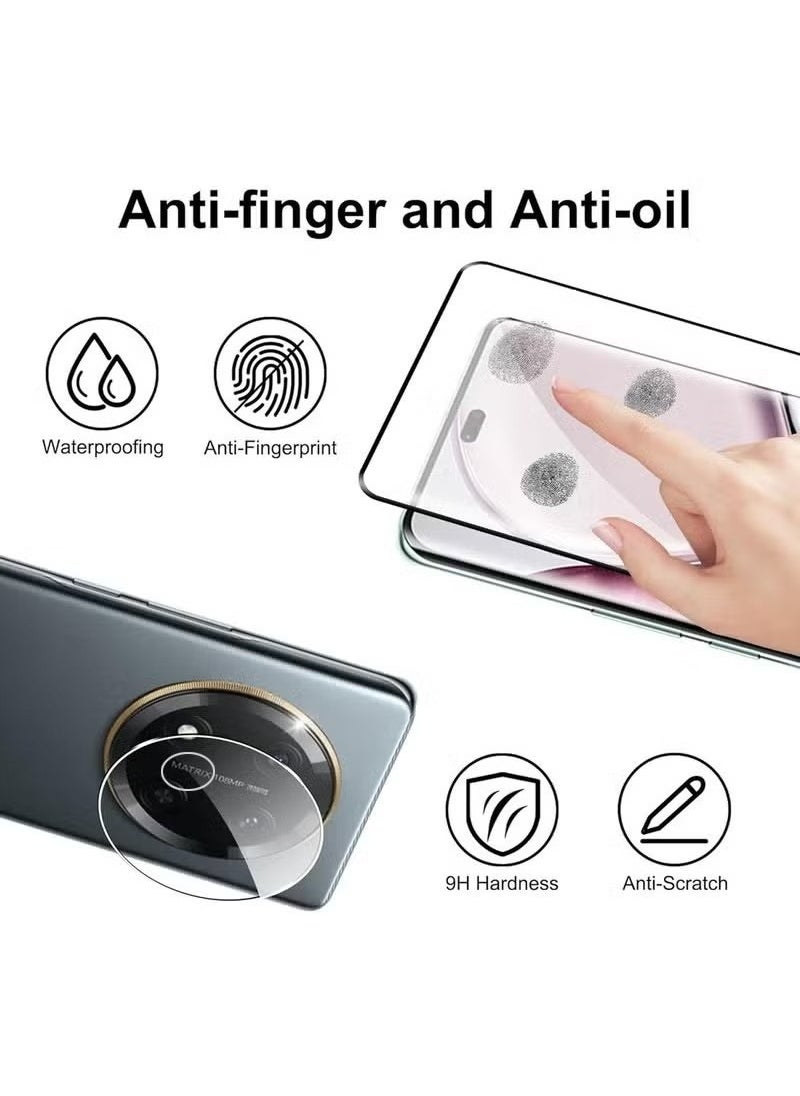 X-level [2+2 Pack] Screen Protector Compatible with Honor X9c with Camera Lens Protector,Full Coverage 9H Tempered Glass Film,HD Clear Scratch Resistant, Bubble-Free, Anti-Fingerprint ﻿  - Image 2