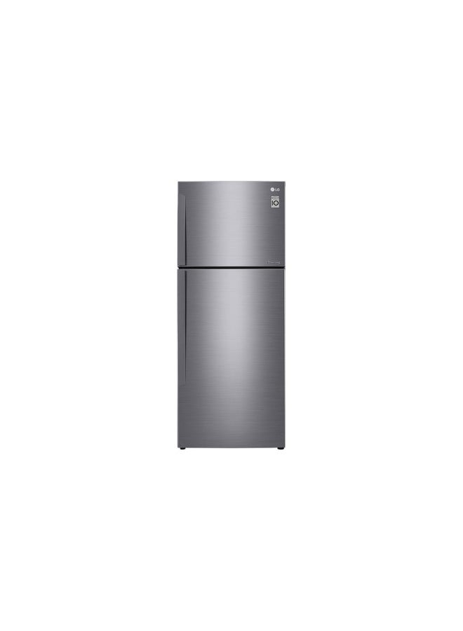 LG Double Door Refrigerator 11.3Cu.ft Freezer 4.1Cu.ft, 319 L, 319 L LT17CBBSIN Platinum Silver - Image 1