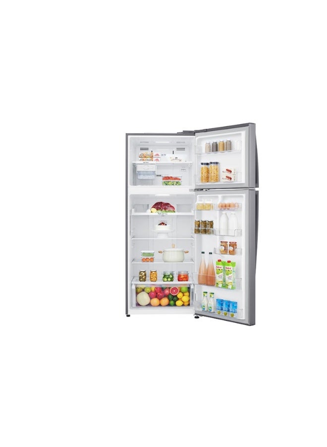 LG Double Door Refrigerator 11.3Cu.ft Freezer 4.1Cu.ft, 319 L, 319 L LT17CBBSIN Platinum Silver - Image 2