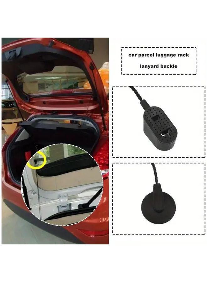 Heavy Duty Lockable Roof Rack Luggage Carrier Strap Set Model CP3363 Black - Image 4
