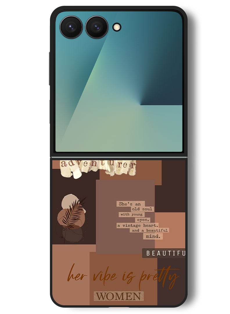 Theodor Case Compatible with Samsung Galaxy Z Flip 7 - 6.9 Inch Protection Shockproof Bumper Cover Adventurer - Image 1