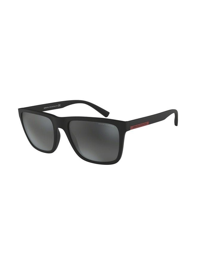 Armani Exchange Man SQUARE  SUNGLASSES- AX 4080S - lense size:57mm - MATTE BLACK - Image 2