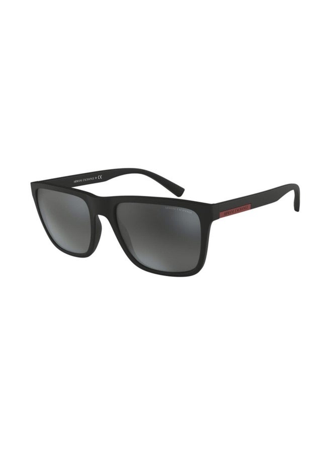 Armani Exchange Man SQUARE  SUNGLASSES- AX 4080S - lense size:57mm - MATTE BLACK - Image 1