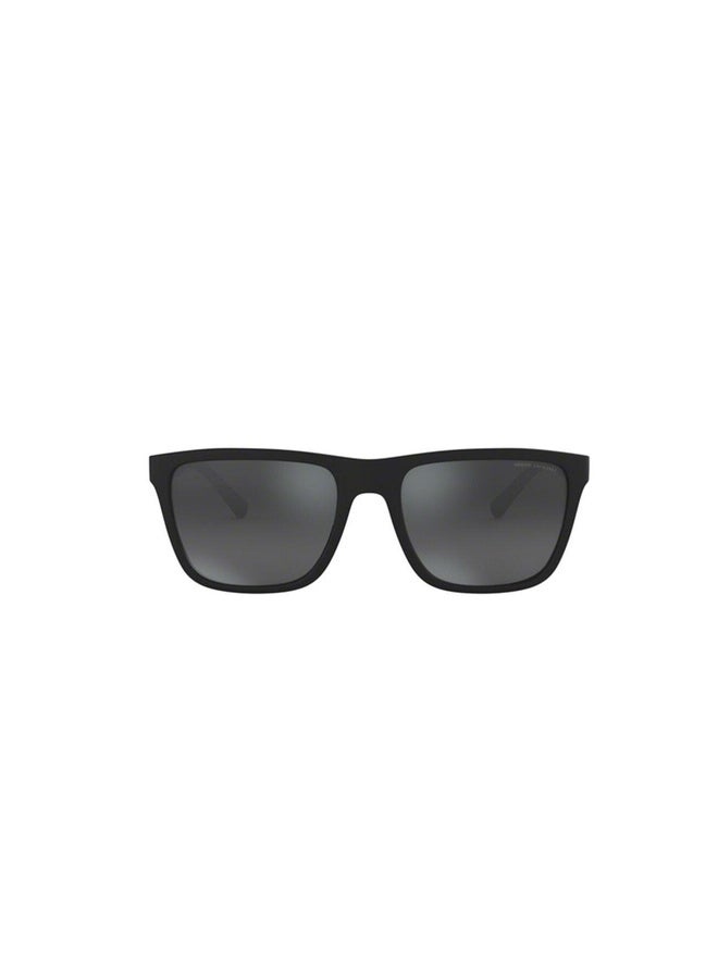 Armani Exchange Man SQUARE  SUNGLASSES- AX 4080S - lense size:57mm - MATTE BLACK - Image 3