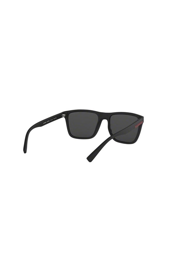 Armani Exchange Man SQUARE  SUNGLASSES- AX 4080S - lense size:57mm - MATTE BLACK - Image 5