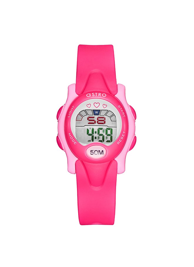 ASTRO - Astro Kids Watch, Digital Display and PU Strap - A23902-PPPP, Pink - Image 1