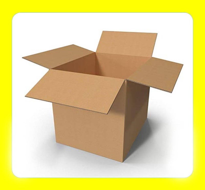 ECVV [5 Pack] Carton Box Large Double Wall 100% Recyclable Corrugated Cardboard Moving Boxes with 32 KG Capacity, [45 x 45 x 70 cm] Brown Carton for Packaging, Shipping and Storage, 5 ply Brown - Image 3