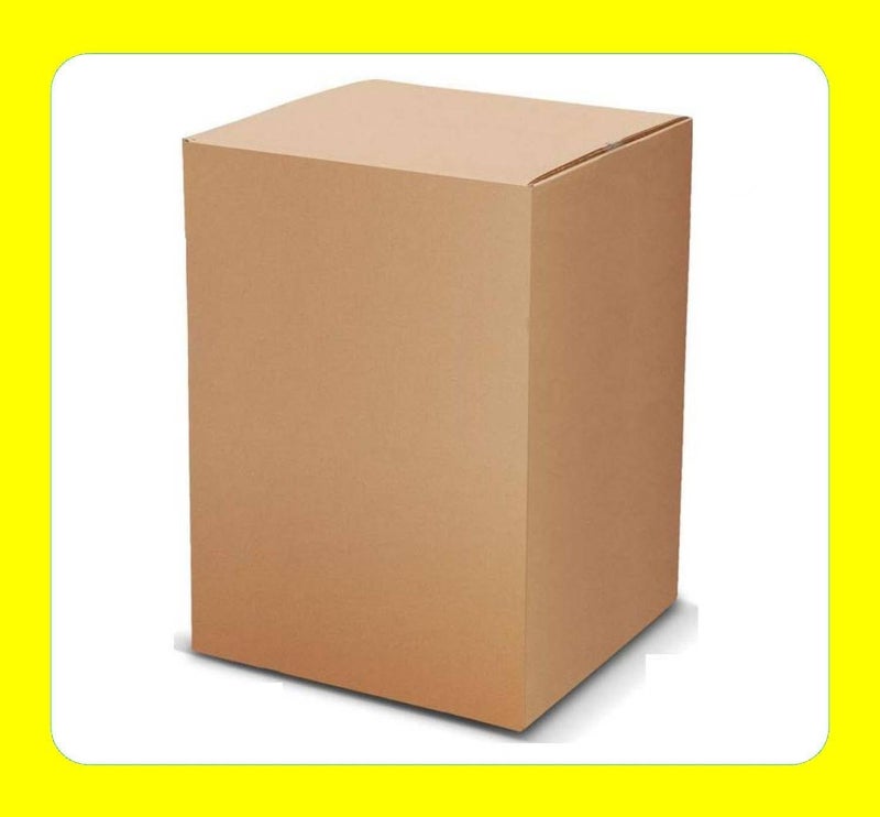 ECVV [5 Pack] Carton Box Large Double Wall 100% Recyclable Corrugated Cardboard Moving Boxes with 32 KG Capacity, [45 x 45 x 70 cm] Brown Carton for Packaging, Shipping and Storage, 5 ply Brown - Image 5