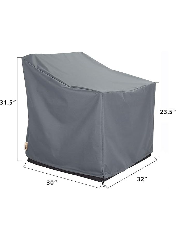 Patio Furniture Covers,Outdoor Furniture Cover Waterproof,Patio Furniture Set Covers for 4 Piece Outdoor Conversation Set,Patio Covers Set (Grey) - Image 5